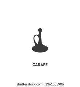 carafe icon vector. carafe sign on white background. carafe icon for web and app