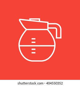 Carafe line icon.