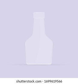 Carafe with shadow on a light background