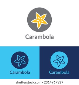Carambola logo design vector template,