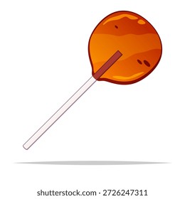 Ilustração isolada do vetor de pirulito caramelo doce
