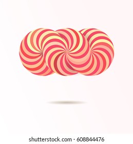 caramel candy , stock vector background