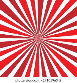 Fondo de sunburst de caramelo. Fondo de pantalla de diseño sunburst de helado de caramelo salado. Perfecto para Plantillas, Anuncios, carteles, volantes. Hermosos rayos y vigas de dibujos animados giratorios. Vector.