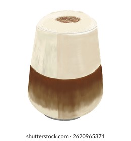 Sobremesa de bebida de café caramelo cappuccino espresso