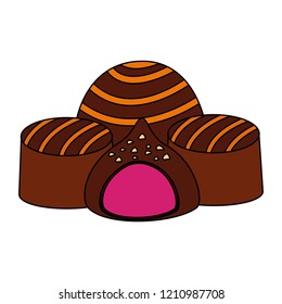 caramel chocolate candy sweet stuffed