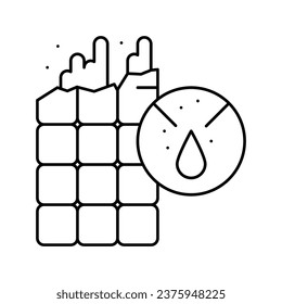 caramel chocolate line icon vector. caramel chocolate sign. isolated contour symbol black illustration
