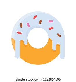 caramel donuts related sweets and candy vector in flat designs,