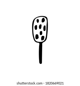 Caramel doodle. Hand-drawn picture. Vector illustration