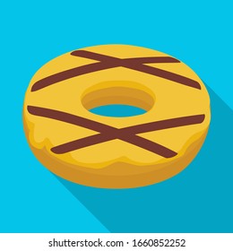 Vektorillustration Karamelll.Flaches Symbol für die Vektorillustration einzeln auf weißem Hintergrund, Karamellmutter.
