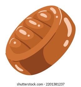 caramel flat style isolated icon