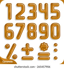 Caramel font, part 2/2 Numbers