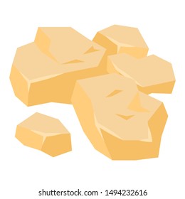 Caramel icon. Isometric of caramel vector icon for web design isolated on white background