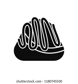 Caramel icon. Simple illustration of caramel vector icon for web design isolated on white background