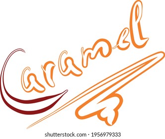 Caramel Logo. Caramel Candy Shop Logo