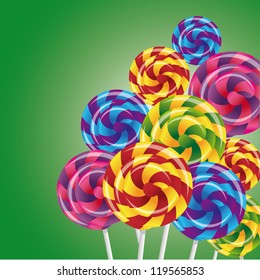 Caramel lollipops