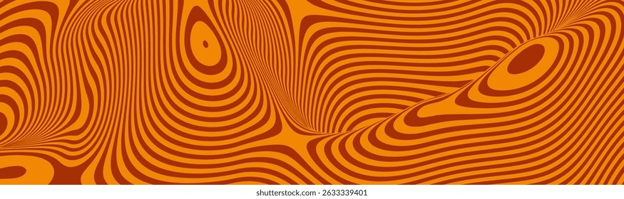 Padrão de caramelo com fundo de espiral de chocolate e textura de vetor de amendoim. Abstrato de manteiga de leite salpicado com doce de nata e molho líquido salgado. Xarope ondulado toffee flui em design de esmalte leve funky.
