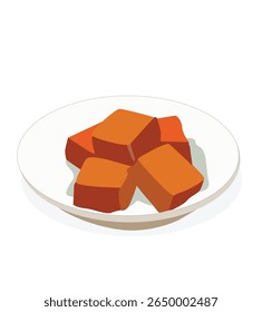 caramelo. Pedaço de caramelo salgado. caramelo em tigela