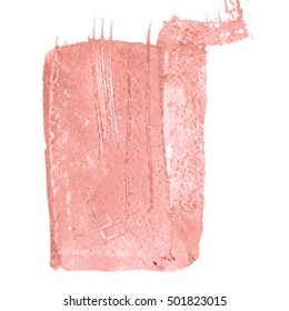 Caramel pink background. Grunge surface pattern design. Washes texture. Abstract stains and splashes. Textured painted template. Watercolor painting artwork. Hand drawn vector illustration
