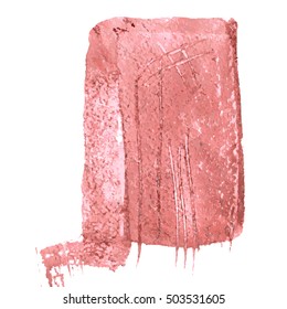 Caramel pink background. Grunge surface pattern design. Washes texture. Abstract stains and splashes. Textured painted template. Watercolor painting artwork. Hand drawn vector illustration