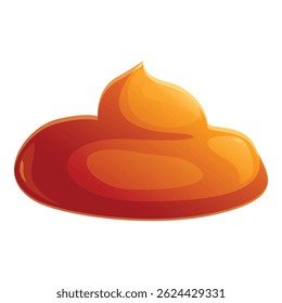 Molho de caramelo fluindo, formando um visual tentador e doce