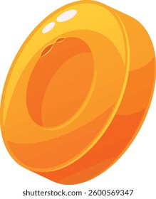 Caramel snack confectionery vector illustration