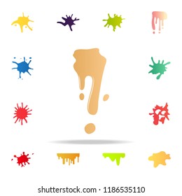 caramel splash icon. splash icons universal set for web and mobile