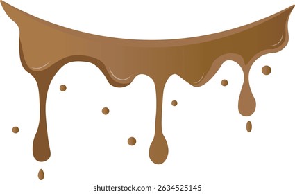 Ilustração de vetor de abertura de caramelo. Isolado no plano de fundo branco