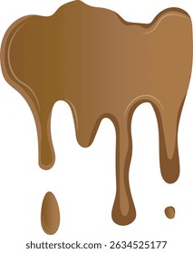 Ilustração de vetor de abertura de caramelo. Isolado no plano de fundo branco