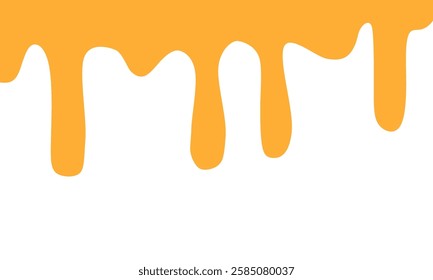 Caramel sweet drips flowing.  Background with copy space.