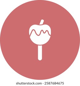 Caramelized Apple Icon Symbol Art Sign