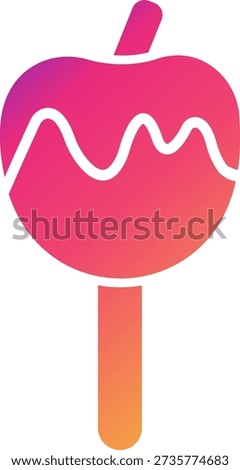 Caramelized Apple Icon Symbol Art Sign
