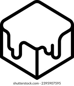 Caramelized single vector line icon