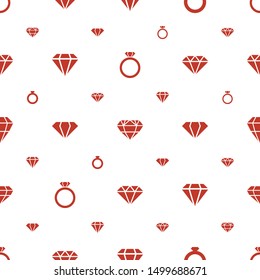 carat icons pattern seamless white background. Included editable filled ring, diamond, Diamond, gem icons. carat icons for web and mobile.