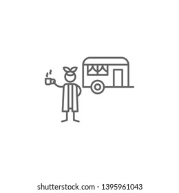 Caravan, adventure icon. Element of adventure icon. Thin line icon for website design and development, app development. Premium icon