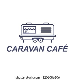 caravan cafe logo design 2