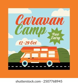 Caravan Camp Social Media Post