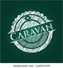 Caravan chalk emblem