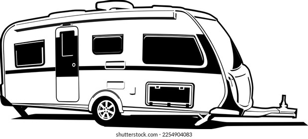 caravan design brand icon vector