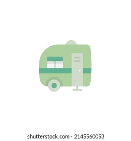 Caravan - Flat Icon Design