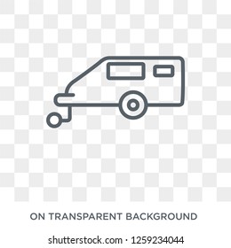 Caravan icon. Caravan design concept from  collection. Simple element vector illustration on transparent background.