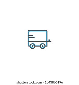 Caravan icon design. Transportation icon vector illustration
