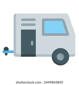 caravan icon flat style, suitable for web and mobile app.