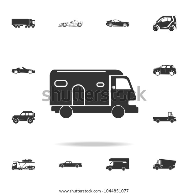 Caravan icon.\
Motor Home icon. Detailed set of transport icons. Premium quality\
graphic design. One of the collection icons for websites, web\
design, mobile app on white\
background