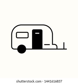 Caravan icon. New trendy vector symbol