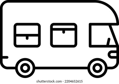 Caravan icon, symbol or logo