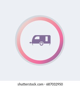 Caravan icon for travel