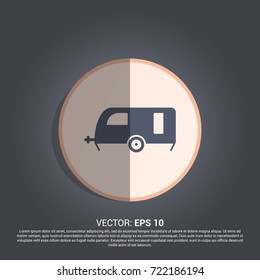 Caravan icon for travel