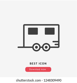 caravan icon vector