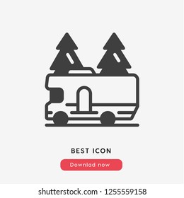 caravan icon vector. Car symbol. Transport icon vector.