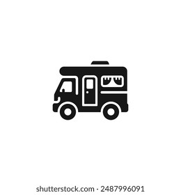 Caravan icon vector. EPS 10 editable vector